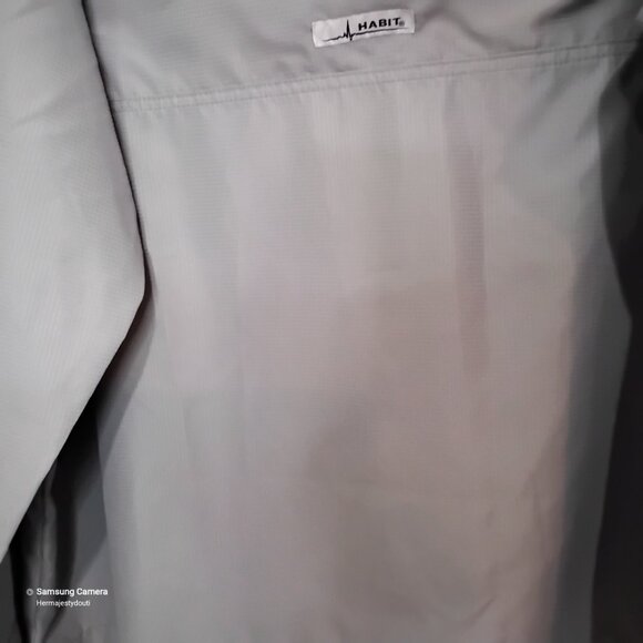 Habit Men's Bronze Green Outdoor UPF 40+ Long-Sleeve Fishing Shirt 2Xl/2XG - Picture 6 of 6